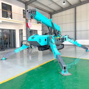 Pequeña construcción Crawler Spider Crane 3 Ton 5 Ton Compact Mini Spider Crane Equipo de elevación de espacio estrecho para la venta - Product Image 1