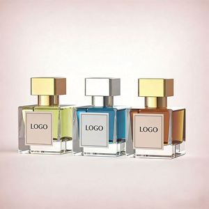 Custom Luxury <b>Clear</b> Glass Perfume Bottle With Gold Cap & Matching <b>Box</b> Ideal for 50ml/100ml Premium Fragrance Packaging - Product Image 1