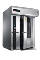 Four à chariot rotatif numérique commercial pour boulangerie, 32 plateaux, en acier inoxydable, multifonctionnel, grande capacité pour le pain et les produits céréaliers