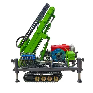 Tracked photovoltaic pile driver Self-propelled auger drilling rig Well drilling rig