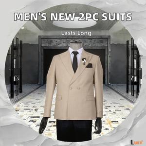 Nova Chegada Ternos dos homens Regular Fit <span class=keywords><strong>2</strong></span>-Piece Set Formal Business Casamento Blazer & Calças Tailor-Made Masculino Smoking para <span class=keywords><strong>Prom</strong></span> - Product Image 3