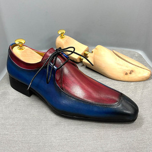 Chaussures habillées classiques en cuir noir pour hommes, style Oxford à lacets et bout pointu, idéales pour le bureau, les mariages et le quotidien - Product Image 2