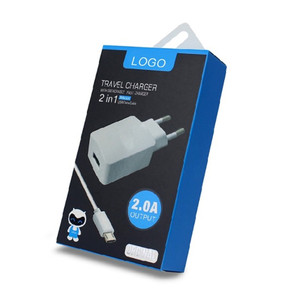 Logotipo impreso personalizado cargador de teléfono caja de embalaje - Product Image 1