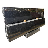 Dalles de granit poli écologiques HONG SHENG Midnight Black, design moderne, revêtement mural en pierre pour les plans de travail de cuisine de villa