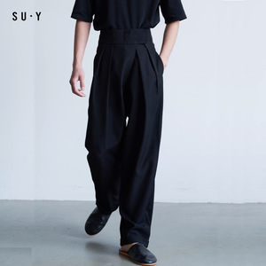 Taille haute jambe droite en trois dimensions mode pantalon radis jambe large design sens du pantalon <span class=keywords><strong>Harun</strong></span> - Product Image 2