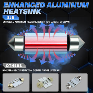 Nouvelle conception SJ9, lampe LED de voiture haute puissance 4 watts/ampoule, chipset CSP1860, 36 mm, 39 mm, 42 mm, pour éclairage intérieur, lecture, carte, plaque d'immatriculation - Product Image 6