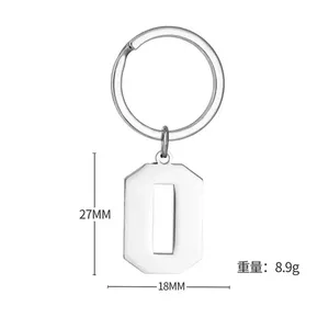 Nouveau porte-clés numérique de 0 à 9, pendentif pour sac à dos, simple, en acier inoxydable, <span class=keywords><strong>avec</strong></span> boucle, chaînes, pour clés de <span class=keywords><strong>voiture</strong></span> et moto, cadeau - Product Image 5