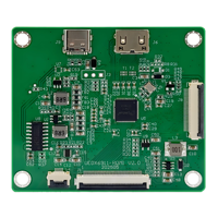 Pantalla Táctil IPS HD-MI de 10.1 Pulgadas, 440*1920, Interfaz MIPI de 4 Carriles, para Raspberry Pi con Placa de Desarrollo, Alta Resolución
