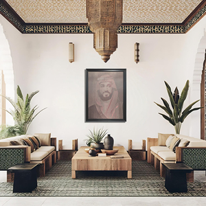 Hiện đại Nhà tường trang trí nghệ thuật điêu khắc nhà máy tùy chỉnh thép không gỉ kim loại bức tranh Chân Dung tùy chỉnh saudi treo - Product Image 2