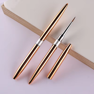 Professional <strong>Nail</strong> Gel <strong>Brushes</strong> <strong>Set</strong> Eco-friendly Durable Private Label Nylon Bristles Aluminum Handle <strong>Nail</strong> <strong>Brush</strong> - Product Image 3