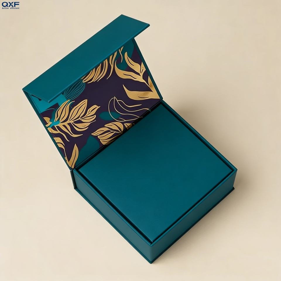 Luxury Custom logo Black Magnetic Gift Box Recyclable Folding Hard ...