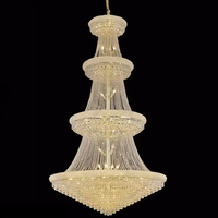 Lustre moderne en cristal K9 de luxe européen, prix d'usine, luminaire suspendu LED