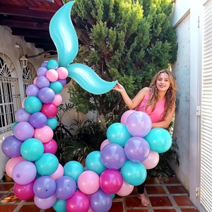 36-Inch Printed S Foil <b>Balloon</b> with <b>Mermaid</b> Tail Design-Single Unit for Birthday Baby Shower Gift Toy - Product Image 3