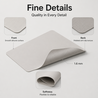 Tapis de bureau en silicone personnalisé, antidérapant, imperméable, résistant à la chaleur, protection de table pour la maison et le bureau