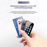 هاتف ذكي صغير SOYES XS14 Pro 4G 3GB + 64GB andid رباعي النواة andro mAh Inch 1500 بطارية Face ID-C هاتف محمول صغير