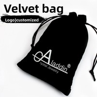 Sac à bijoux en velours léger de haute qualité, résistant aux chocs, avec cordon de serrage, pour bagues, boucles d'oreilles, bracelets, colliers