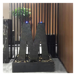 Fuente de Agua de Piedra Personalizada, Cascada de Agua con Peces Tallados, Cascada de Granito, Iluminación LED, Decoración para Patio y Parque al Aire Libre - Product Image 3