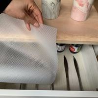 Tampon de réfrigérateur non adhésif robuste protecteur d'armoire transparent de doublure de cuisine en EVA inodore pour le nettoyage des prix de gros essentiels