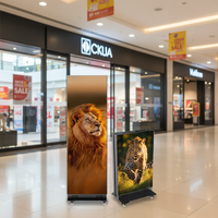 Nouvel écran LED publicitaire couleur pleine, pliable, étanche, haute luminosité, P1.86, contrôle WIFI par application GOB, design intérieur