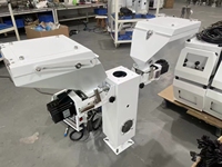 Mélangeur de masterbatch plastique à double couleur contrôlé par PLC, avec doseur volumétrique à vis pour extrusion et injection