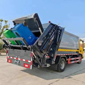Camión de Basura de Compresión Diésel 4x2 de 9CBM, Vehículo de Recolección de Residuos, Camión Compactador de Basura, Venta Directa de Fábrica - Product Image 5