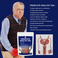 Thé pour la santé de la prostate pour hommes – Confort urinaire, soutien quotidien, mélange d'herbes naturelles, ginseng, maca, 20 sachets de thé