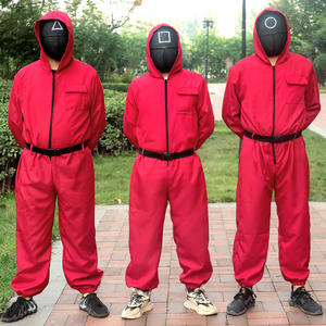 <span class=keywords><strong>Disfraz</strong></span> de Calamar Adulto, Traje de Guardia, Mono, Ropa de Cosplay para Hombre, Ropa para Juegos, TV, Películas, Carnaval, Festivales - Product Image 1