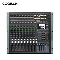 Console de mixage audio professionnelle BTS10 à 10 canaux avec 99 effets DSP, égaliseur graphique 7 bandes, carte son BT USB pour scène
