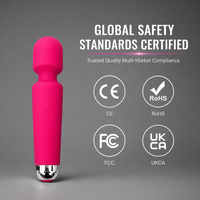 Vibrateur à logo personnalisé, 10 modes, étanche IPX7, silencieux, vibrateur manuel, masseur personnel pour emballage de vente au détail