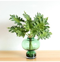 BNANA Feuille Monstera Pampas Printemps Artificielle PU Feuilles Table Centre de Table Plantes Artificielles Noël Graduation Halloween