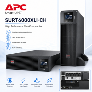 Schneider 6KVA SURT6000XLI-CH/6KW ออนไลน์เครื่องสำรองไฟชั้นวางห้องอัพ <span class=keywords><strong>APC</strong></span> สมาร์ท RT UPS <span class=keywords><strong>แบ</strong></span><span class=keywords><strong>ต</strong></span>เตอรี่ภายนอก - Product Image 6
