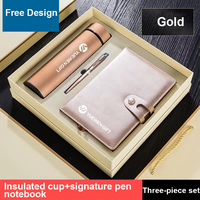 Cahier et stylo de luxe personnalisés de haute qualité avec logo propre papeterie de bureau d'affaires coffret cadeau promotionnel