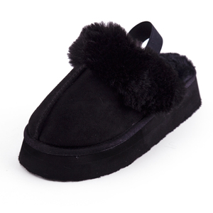 Pantofole Invernali da Donna in Finta Pelliccia, Scarpe Calde, <span class=keywords><strong>Ciabatte</strong></span> Comode Nere per Casa e Esterno - Product Image 6