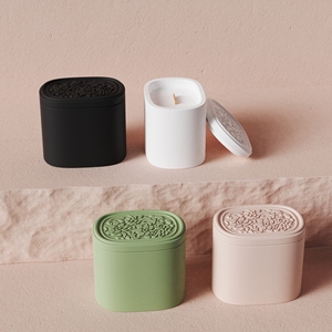 Contenitore per Candele in Ceramica Vuoto di Alta Qualità C&H, Fatto a Mano con Logo Inciso Personalizzato - Product Image 2