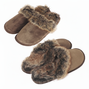 Comoda pelliccia scamosciata per pantofole per casa e ufficio per uso soggiorno - Product Image 1