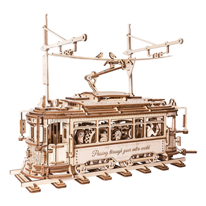 Robotime <span class=keywords><strong>Rokr</strong></span> DIY Jouets miniatures LK801 Kit de modèle de tramway <span class=keywords><strong>Mécanique</strong></span> <span class=keywords><strong>Bois</strong></span> Artisanat 3D Puzzles <span class=keywords><strong>en</strong></span> <span class=keywords><strong>bois</strong></span> - Product Image 1