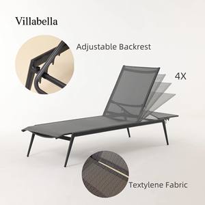 Chaise longue <span class=keywords><strong>de</strong></span> patio moderne en aluminium, mobilier d'extérieur, chaise longue <span class=keywords><strong>de</strong></span> piscine, mobilier <span class=keywords><strong>de</strong></span> <span class=keywords><strong>jardin</strong></span> pour hôtel - Product Image 4