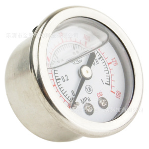 เกจวัดน้ำมันกันกระแทก YN-40Z 1.0MPa แบบแกน PT1/8 ตัวเรือนสแตนเลส พร้อมเข็มชี้วัดแรงดัน - Product Image 2