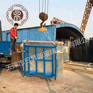 90 מעלות l צורה זכוכית אחסון מערכת מדף/זכוכית תחבורה זכוכית מפעל סיטונאי - Product Image 5