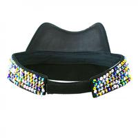 Casquette de baseball à visière vide Ecoparty Fashion, décontractée, avec strass, visière pare-soleil en acrylique, chapeau diamanté, casquette de protection solaire pour l'extérieur