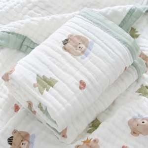 Wholesale Custom Cotton Baby Swaddle <b>Blanket</b> Muslin Baby <b>Quilt</b> <b>Blanket</b> for New Born - Product Image 2