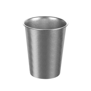 Gobelet vintage en acier inoxydable 304, rétro, en métal, incassable, pour le camping, l'extérieur, la maison, les restaurants, pour boissons froides et chaudes - Product Image 1