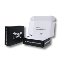 Vente en gros d'expédition personnalisée avec logo imprimé boîte de papier pliante ondulé grand emballage noir mat boîte d'expédition noire
