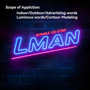 Luci al <span class=keywords><strong>Neon</strong></span> Flessibili per Esterni di Eccellente Qualità, <span class=keywords><strong>Tubo</strong></span> in Silicone LED Impermeabile IP65 per Decorazione Insegne, Garanzia 2-3 Anni, Dimmerabile - Product Image 5