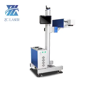 Flying CO2 Marking 35W 55W DAVI Precise Wood Plastic Leather Cloth CO2 Laser Marking Machine For Non-metal Materials