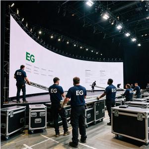 Pantalla LED Curva para Interiores EG HD, Panel LED P2.9, Muro de Video LED, Gabinete Flexible, Ideal para Estudios de Fotografía en España - Product Image 3
