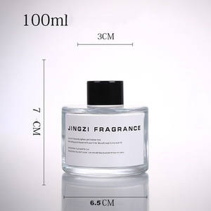 Bouteille en verre ronde transparente pour diffuseur de parfum, 50ml, 100ml, 120ml, 200ml, avec logo personnalisé 2026 - Product Image 4