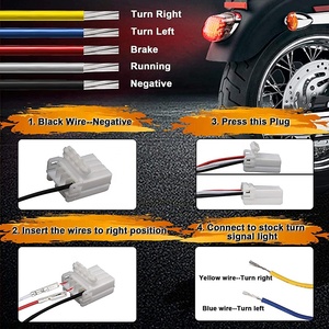 Ovovs hun khói đèn hậu 12V 24V LED đèn đuôi cho Harley Davidson Sportster Dyna - Product Image 5