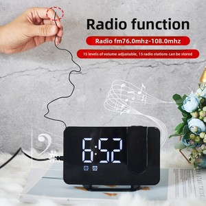 <span class=keywords><strong>Reloj</strong></span> Despertador con Proyección <span class=keywords><strong>de</strong></span> Radio, Suministro del Fabricante, Pantalla LED Grande, Rectangular, Doble <span class=keywords><strong>Alarma</strong></span>, <span class=keywords><strong>Reloj</strong></span> <span class=keywords><strong>de</strong></span> Oficina/Mesa - Product Image 2