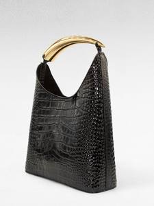 Borsa a Spalla Trendy in PU Impermeabile con Manici in Metallo per Donne, Capacità 3L+, per Uso Esterno - Product Image 2